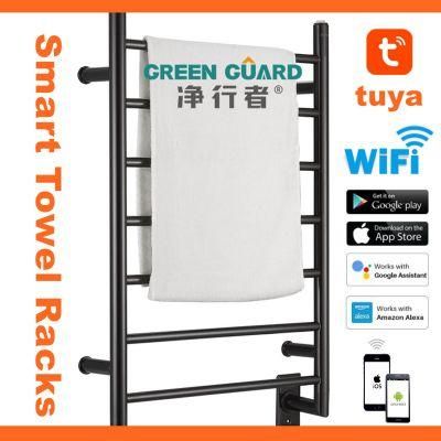 SUS 304 Tube Towel Racks WiFi Towel Heater Smart Tuya APP Heating Racks Smart Warmer Racks CE RoHS
