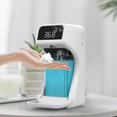 Wall Mount Foam Touchless 1000ml Automatic Soap Dispenser Toilet Thermometer Plastic Rechargeable Hand Soap Dispenser