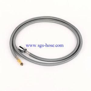 Nylon Braided Flexible Water Supply Connectors with Brass Fittings&Corrugated PE Tube