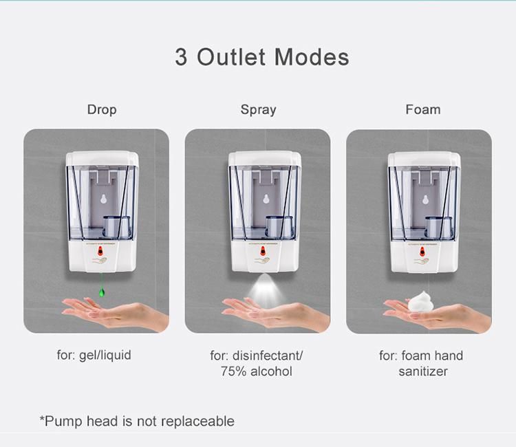 Saige 1000ml Hand Sanitizer Dispenser Automatic Soap Dispenser Factory