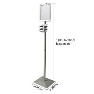 Hot Selling Standing Floor Stands for Soap Sanitizer Dispenser for Home School Mall Hotel