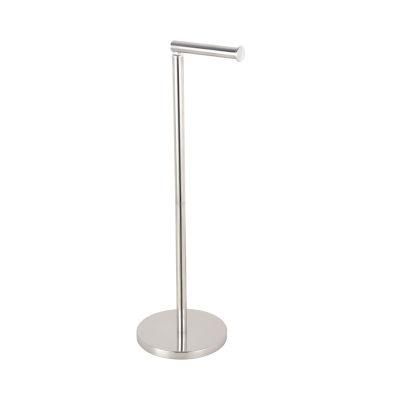 High Quality Stainless Steel Free Standing Bathroom Toilet Paper Roll Holder Stand