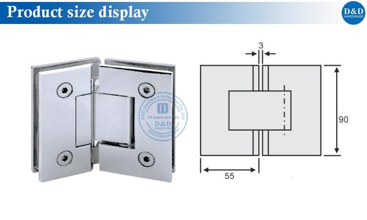 Stainless Glass Hinge for Glass Door with Ce