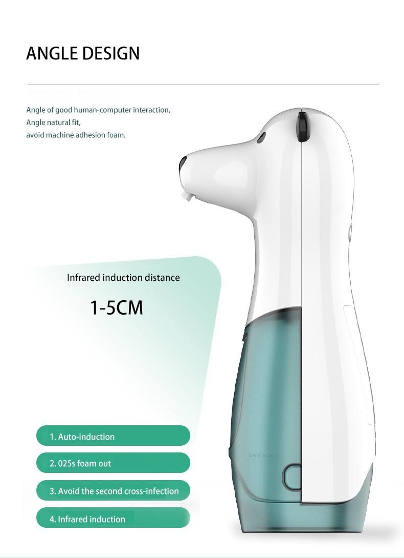 Saige 350ml USB Rechargeable Refillable Best Automatic Sensor Cute Foaming Soap Dispenser
