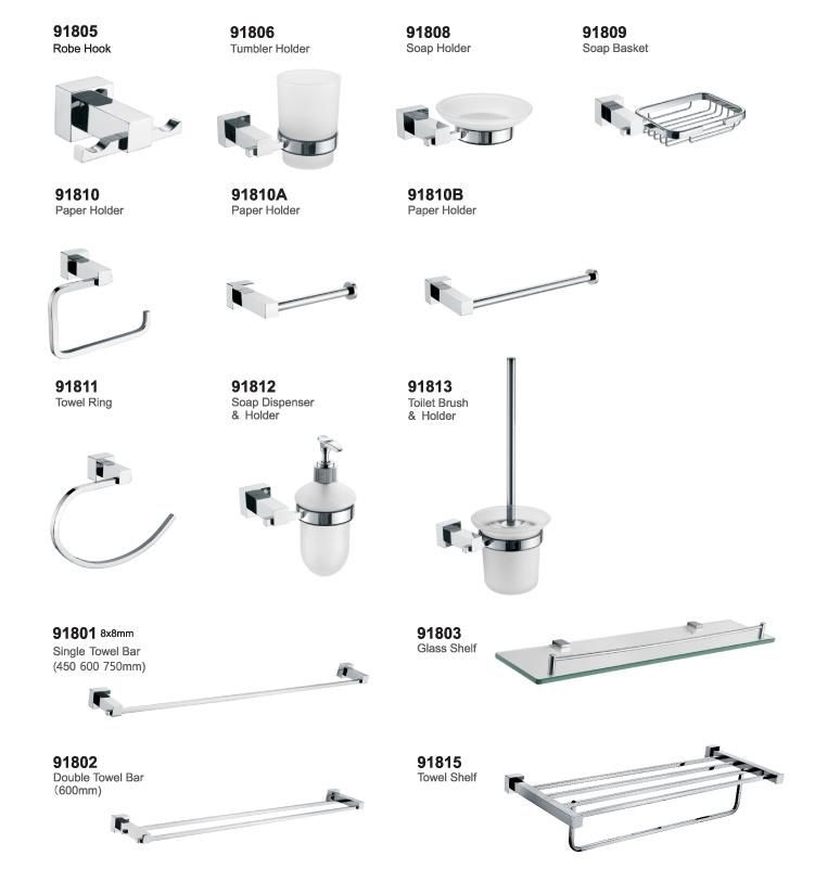 Bathroom Accessory Sets Bathroom Hardware Soap Dish Tissue Holder Cheap Sample Available Chrome Hotel Washroom Toilet Accessories 6 Piece Bathroom Accessories