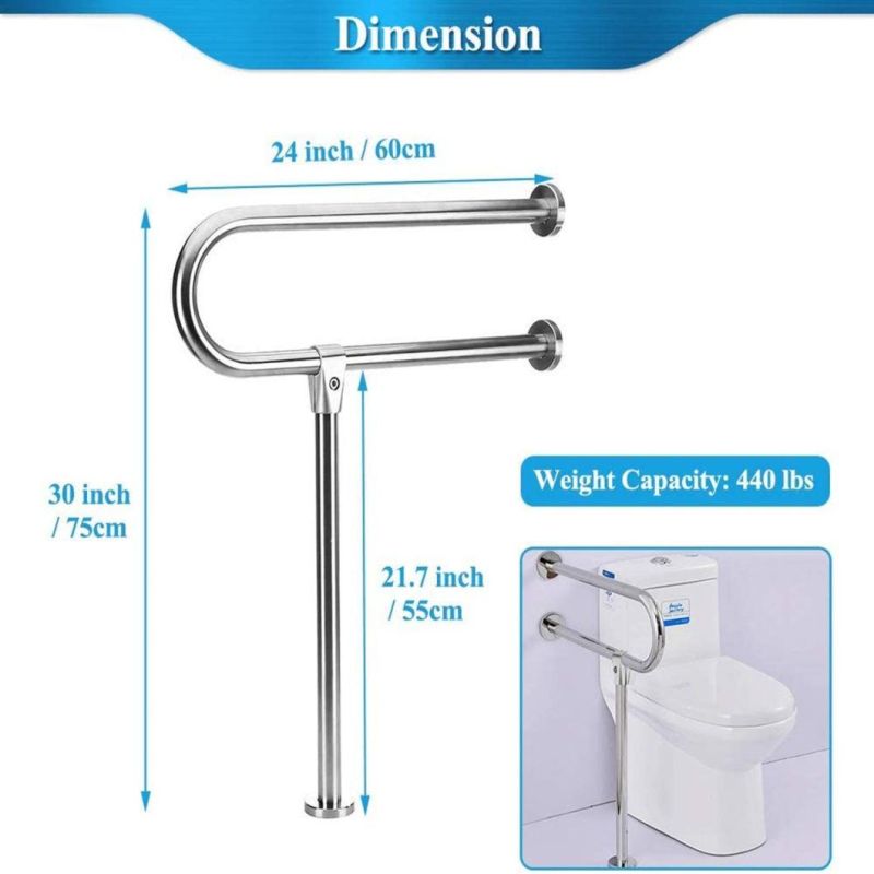 Stainless Steel 304 T-Shaped Bathroom Grab Bar