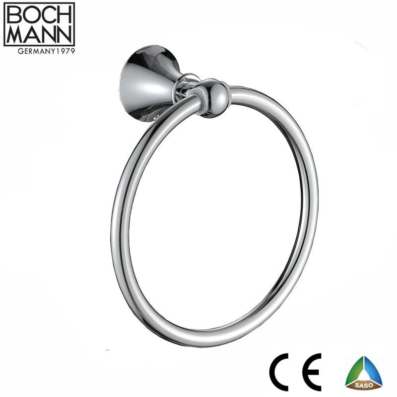 Bathroom Tumbler Holder and Chrome Color Zinc Single Round Tumbler Holder