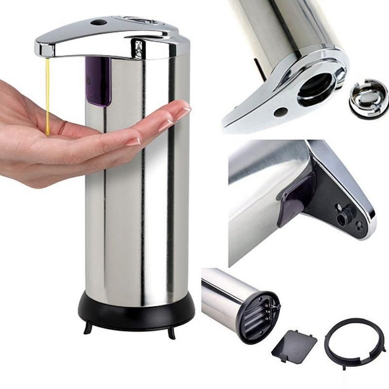 Kitchen Automatic Liquid Foam Hand Stainless Steel Smart Soap Dispenser