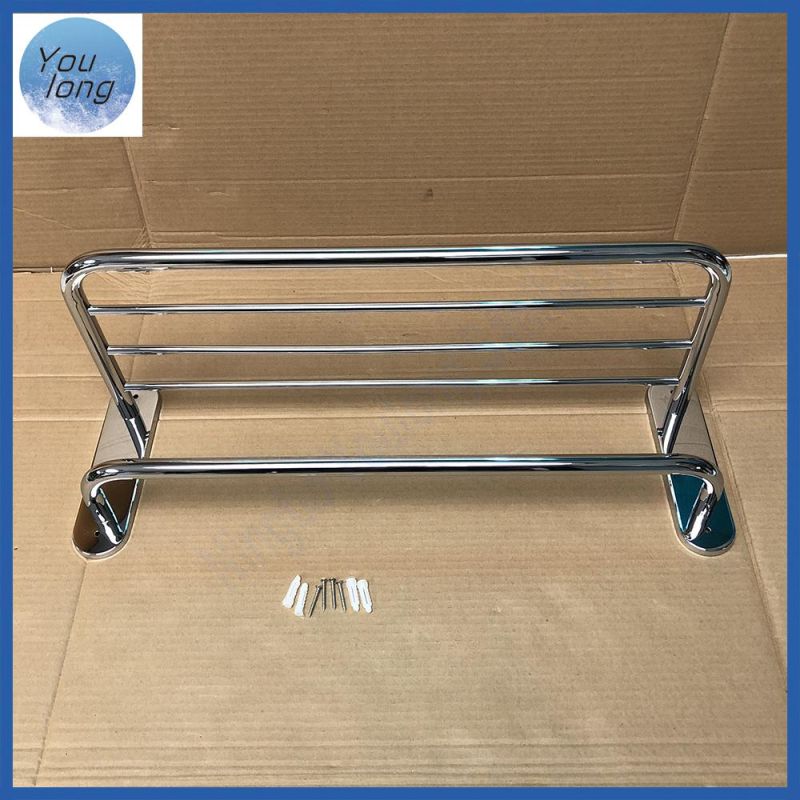 Stainless Steel Wire Shower Shelf Chrome Bathroom Rectangle Basket