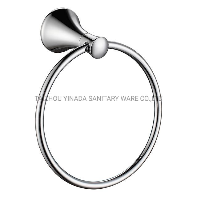 Matt Black Zinc Wall Mounted Bathroom Towel Ring (NC530125)