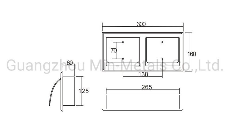 S. S. Hotel Supply Recessed Double Tissue Paper Holder Mx-pH209