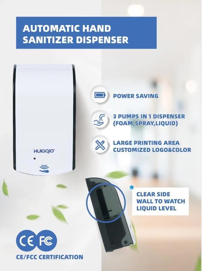 Wall Mounted Plastic Touchless Automatic Sensor Liquid Soap Dispenser