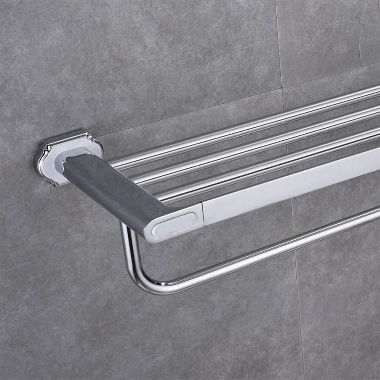 New Design Aluminum Gold Color Towel Shelf Bathroom Accessories Set