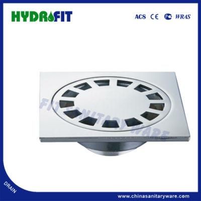 10*10cm Square Sun Patern Zinc Alloy Floor Drain (FD3101)