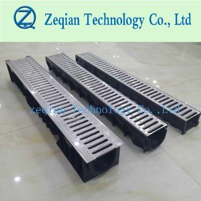 Galvanized Cover En1433 Trench Drains with Plastic Drain Channels
