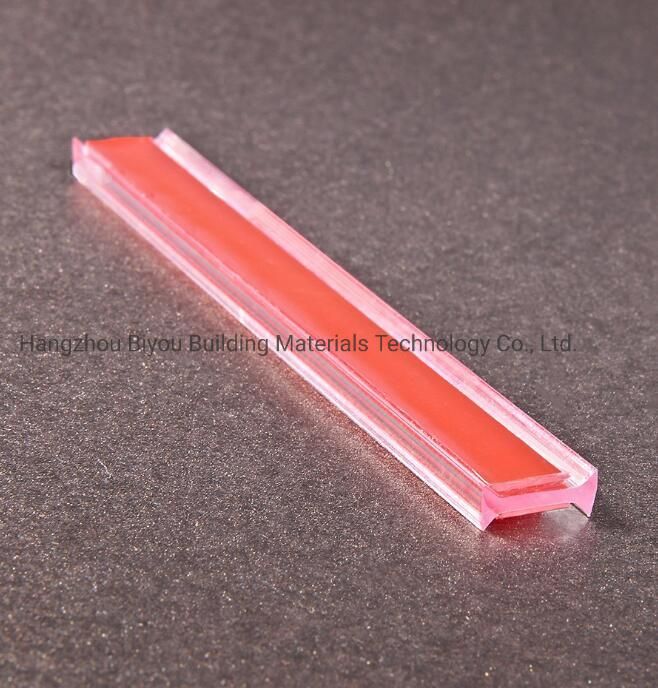 Transparency Glass to Glass Partitioning Polycarbonate Glass Seal 12mm