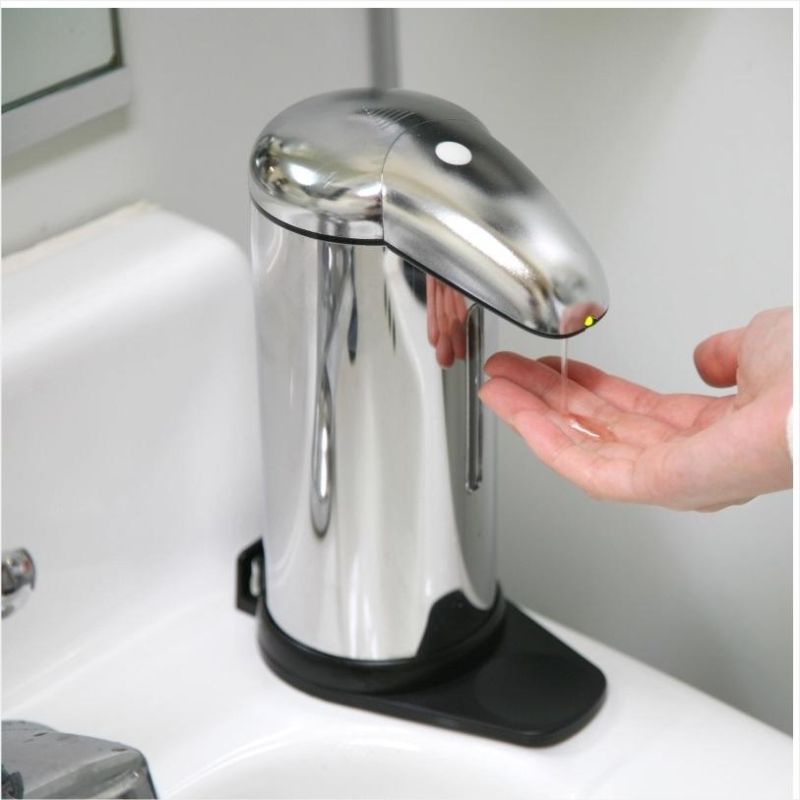 304 Stainless Steel Bathroom Soap Dispenser Infrared Sensor Automatic Customized
