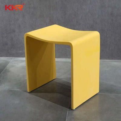 Resin Stone Solid Surface Corian Bathroom Chair Shower Stool