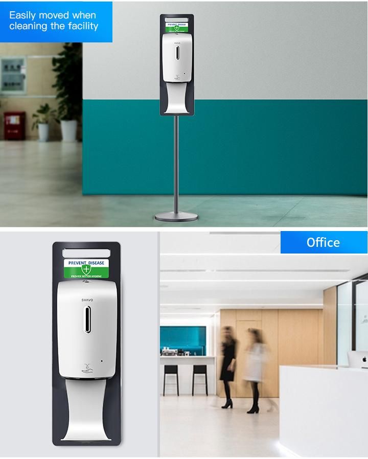 Touch Free Disinfection Sanitizer Gel Dispenser for Public Places