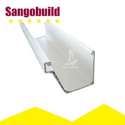 Rain Gutters Overboard System PVC Custom White Roof Guard Color Plastic Material
