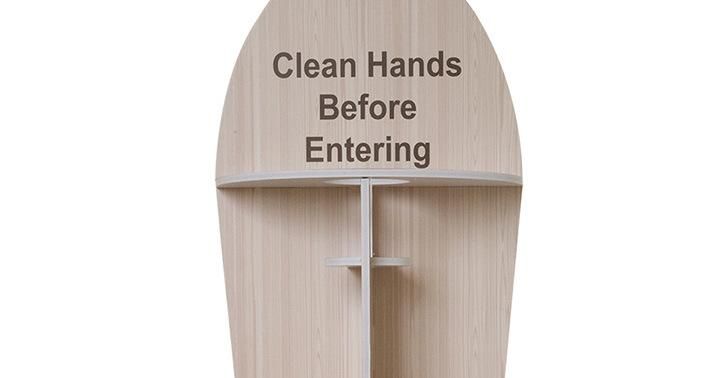 Cardboard Hand Sanitizer Bottle Display Stand with Customized Creative Design and Cheap Price