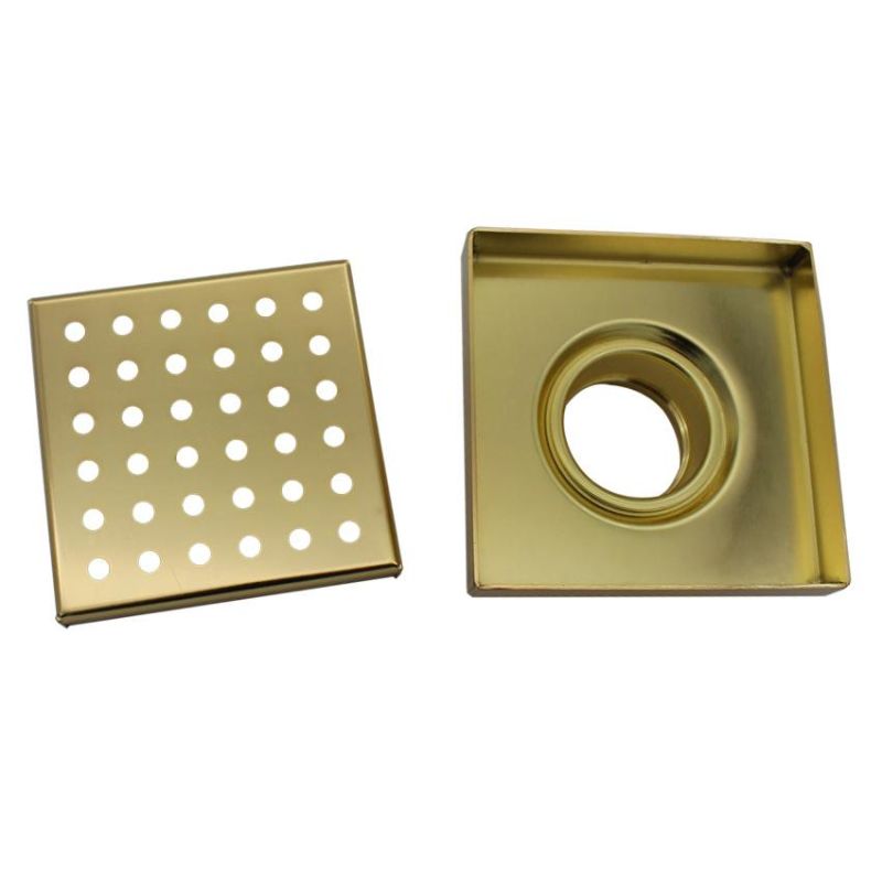 4 Inch Square Shower Drain Stainless Steel 304/316 Floor Drain