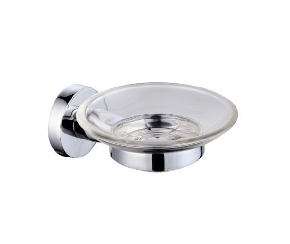 Zinc Alloy Polished Chrome Toilet Brush Holder Wall Mounted with Nail Toilet Brush and Holder