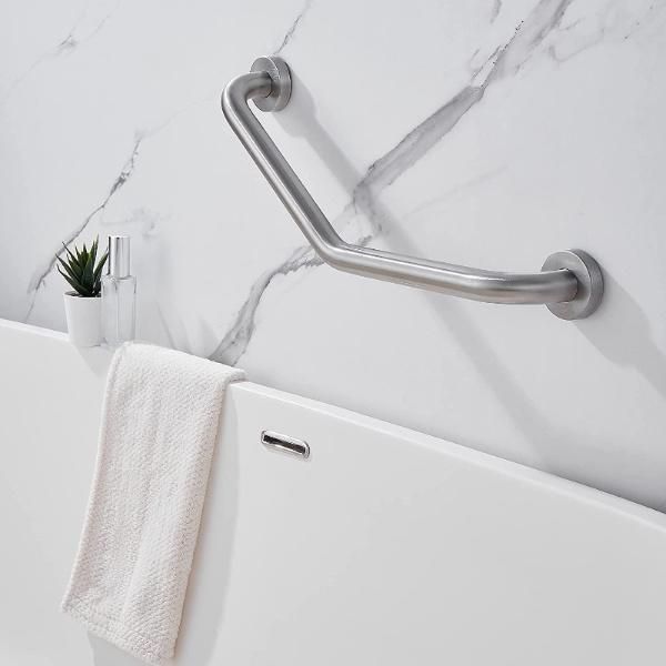 Shower Grab Bar Home Care 135° Angled Grab Bar Wall-Mounted Bathtub Grab Bar