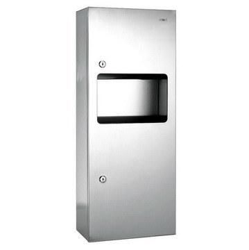 Wall Mounted 2 in 1 Paper Dispenser with Paper &amp; Bin