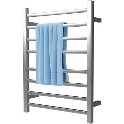 Wall-Mounted Electric Towel Rack with 8 Square Bars
