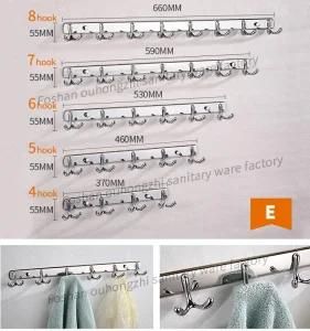 High Quality New Design Double Robe Hook for Kitchen (S-E)