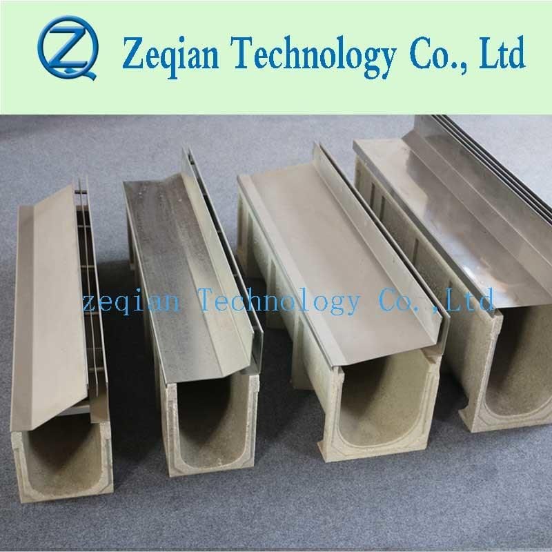 Polymer Edge Polymer Concerete Drain Trench Channel with Steel Slotting Cover