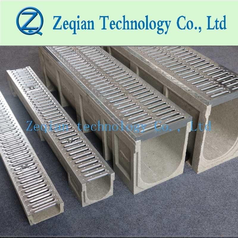 Rainwater Drain System Polymer Concrete Linear Drain with Cover