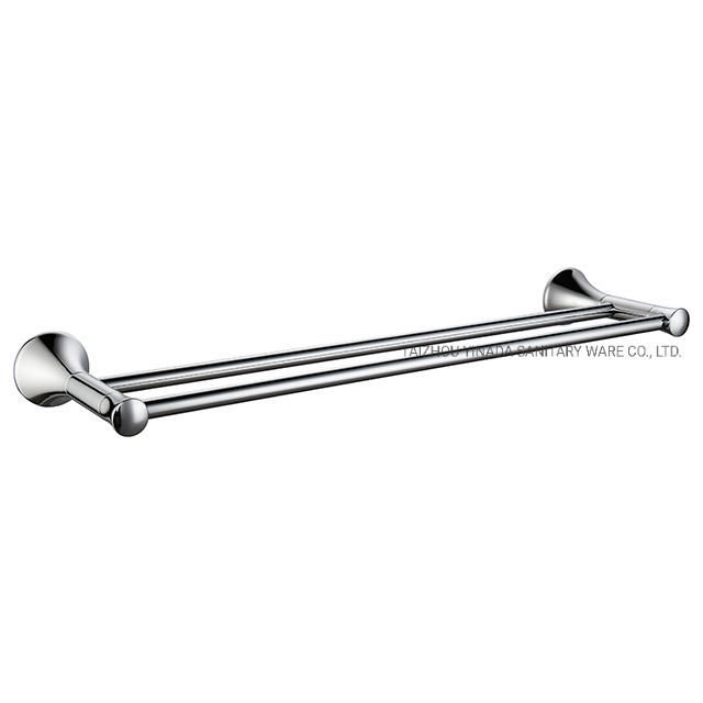 Brass Bathroom Accessories Chrome Finishing Double Chrome Towel Bar (NC8009)