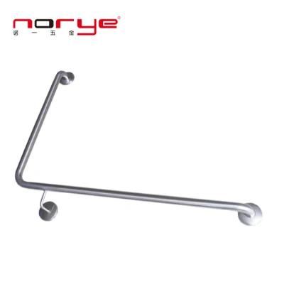 L Shaped Grab Bar for Washroom Safety Handicap Rail Stainless Steel