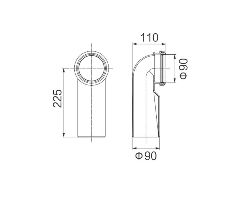 watermark bathroom Fittings toilet Concealed water tank elbow