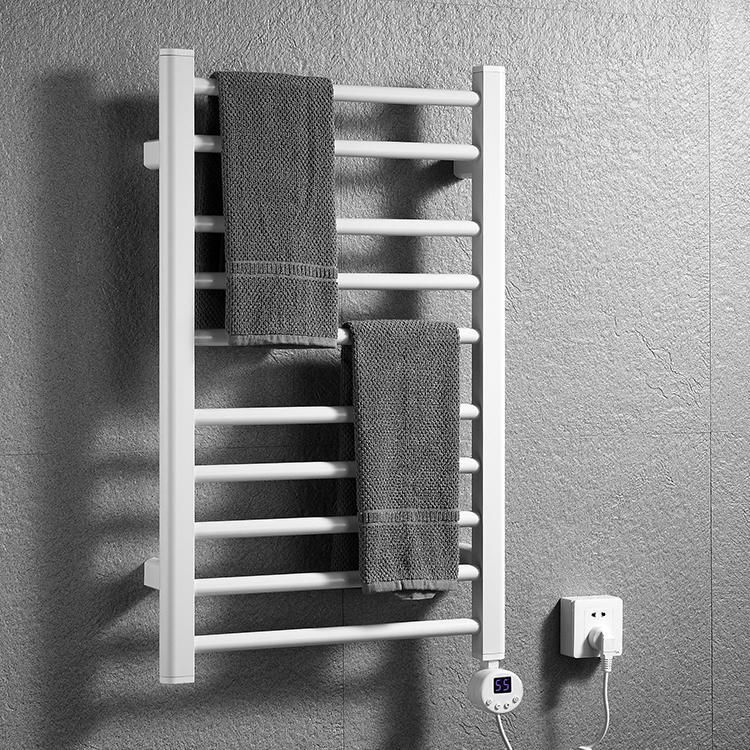 Kaiiy 2022 New Design Modern Style Towel Warmer Wall Mounted Electric Plug-in Heated Towel Rack