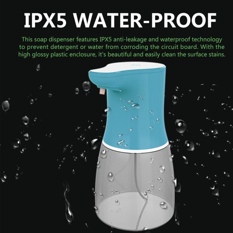 Ipx5 Waterproof Touchless Hand Free Foaming Liquid Soap Dispenser