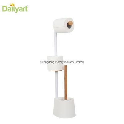 Hotel Department Home Used Toilet Paper Roll Holder with Brush Stand