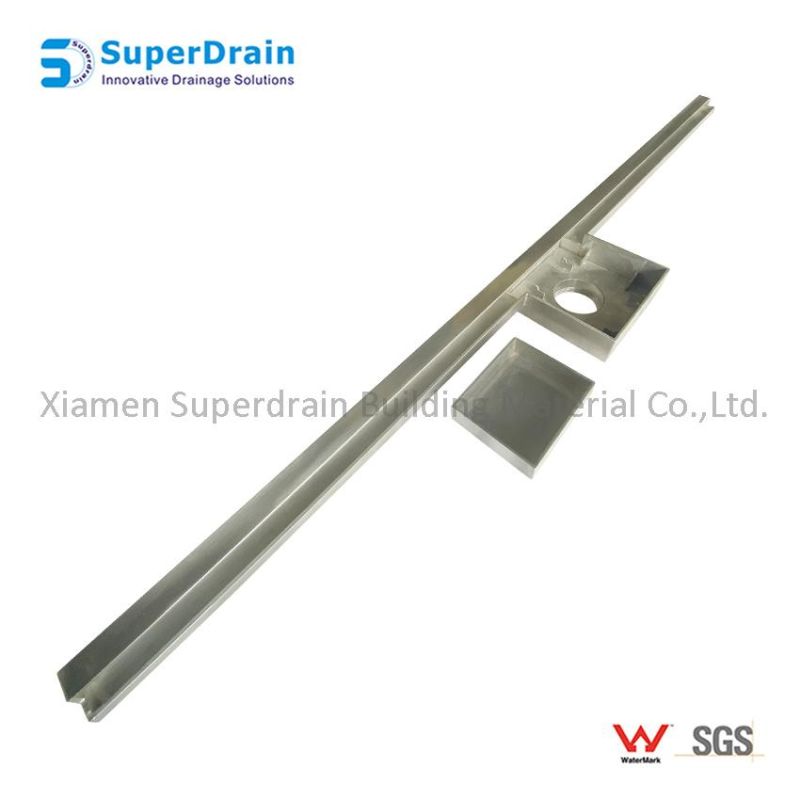 China Supplier Wholesale Square Tile Inssert 304 316 Stainless Steel Plastic Straight Drain Core Floor Drain