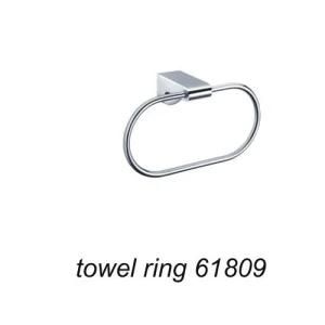 Wall Mounted Zinc Alloy Towel Ring Chrome Finish 61809