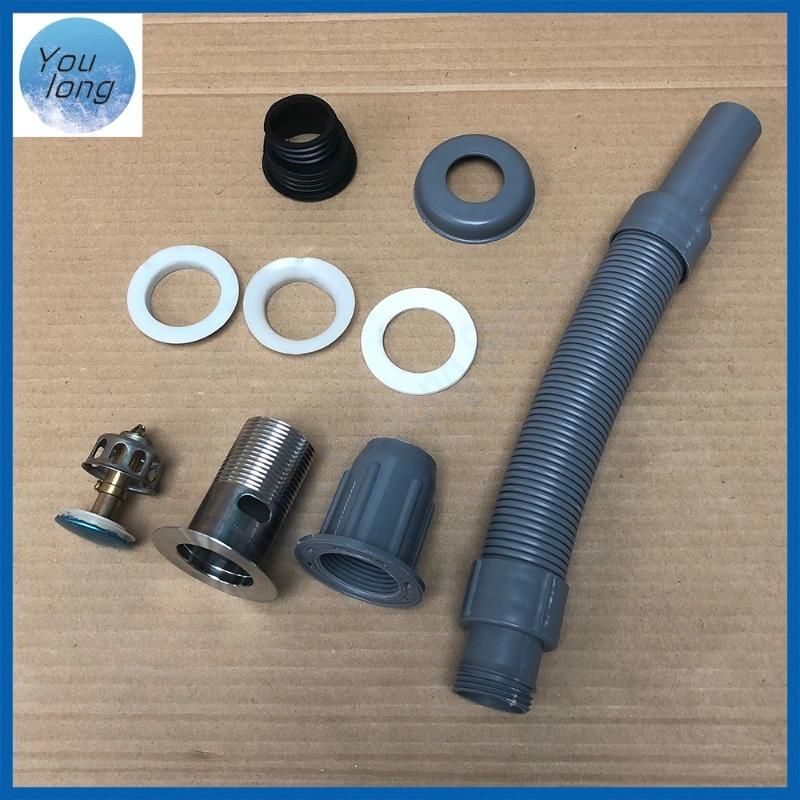 Pop up Anti-Odor Drain Pipe System with Plastic Flexible Waste Pipe for Wash Basin