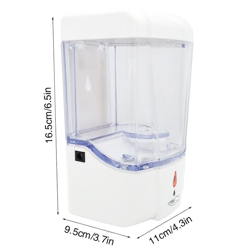 Wall Mounted 700 Ml Infrared Liquid Foam Hand Free Automatic Sanatizer Dispenser with Smart Sensor