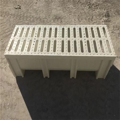 Manufacturer 250*320 mm Polymer Concrete Trench Drain with Ductile Iron Grating for Surface Gully Drainage System