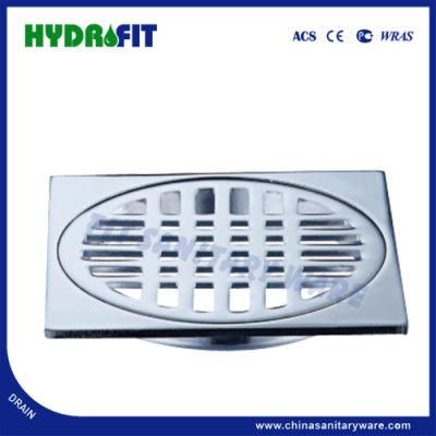 Round Shape Cross Fence Zinc Alloy Floor Drain (FD3116)