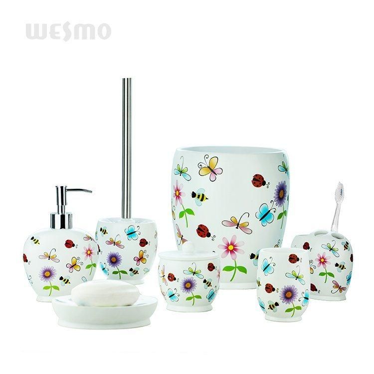Butterfly Polyresin Bath Accessories
