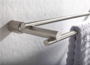 Foshan Manufacturer Bathroom Accessory Stainless Steel Double Towel Bar (2113)
