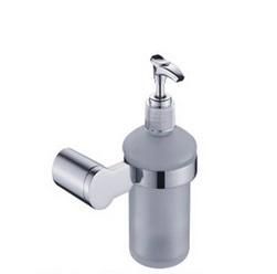 Brass Wall Mounted Soap Dispenser with Frost Bottle