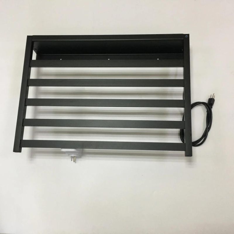 Mat Black Electrical Heater Stainless Steel Towel Bar Holder