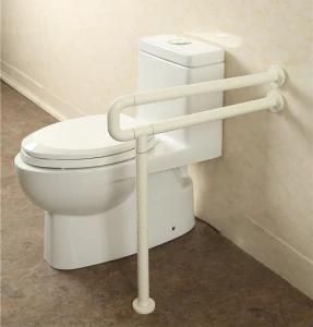Wall Mounted Floor Mounted Stainless Steel Pipe ABS Cover Toilet Grab Bar for Bathroom